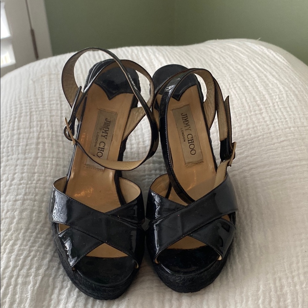 Jimmy Choo Black Patent Heels